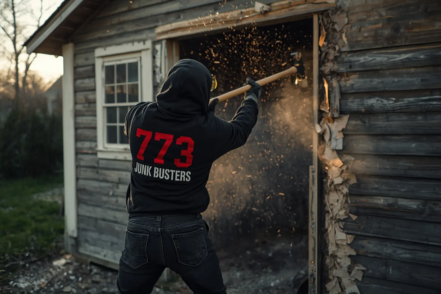 Professional shed demolition and removal in Grayslake, IL